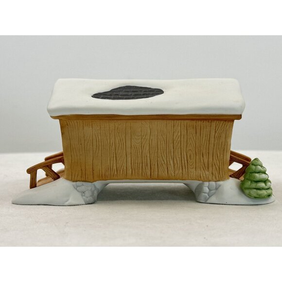 Vintage Department 56 Heritage Village Covered Wooden Bridge 5" Porcelain 6531-5 - Picture 2 of 15
